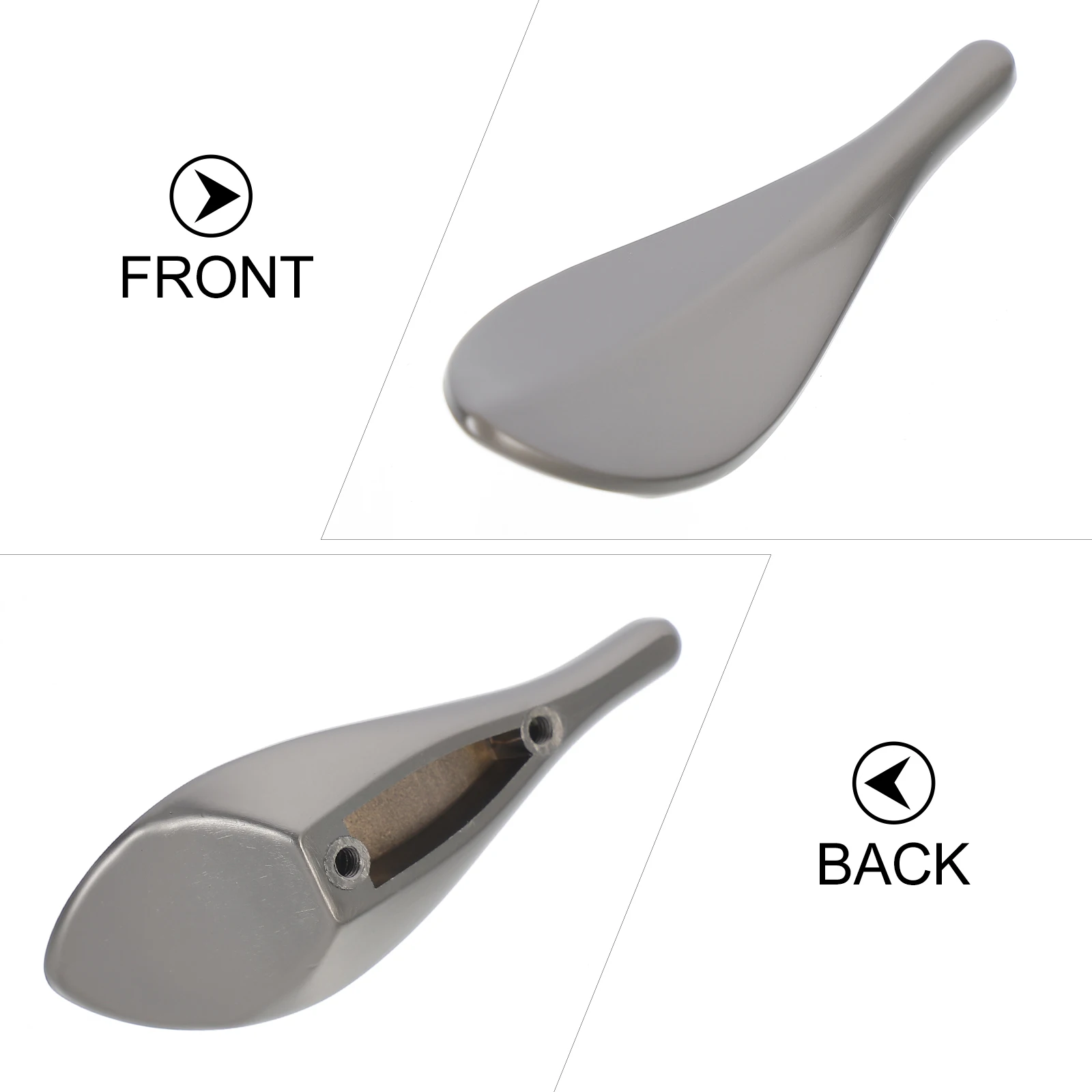 

2 pcs Leaf Shape Zinc Alloy Cabinet Drawer Pulls Door Knobs Furniture Durable Corrosion Resistant Easy Install Decorative