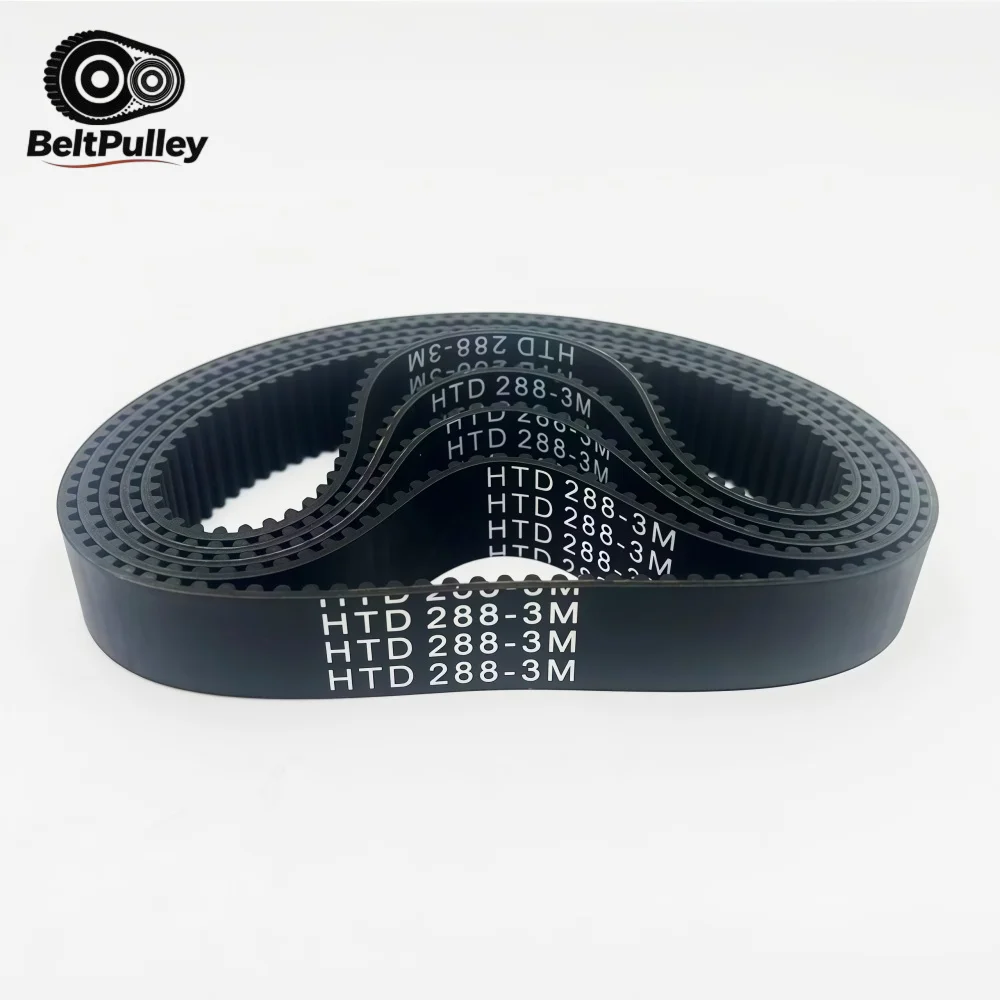 HTD3M Timing Belt 183-264mm 3/4/5/6/8/9/10/12/15mm Width Rubber for 3D Printer CNC Automation