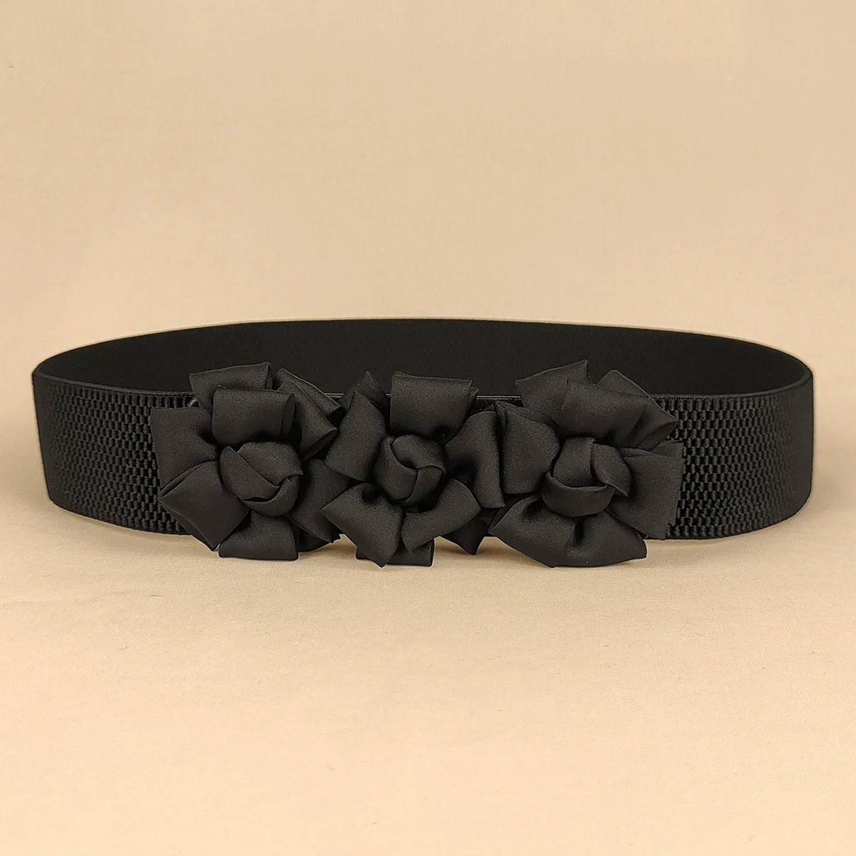 女性のファッション弾性フラワーカマーバンド女性ドレスコルセットウエストバンドベルト装飾ワイドベルト TB316