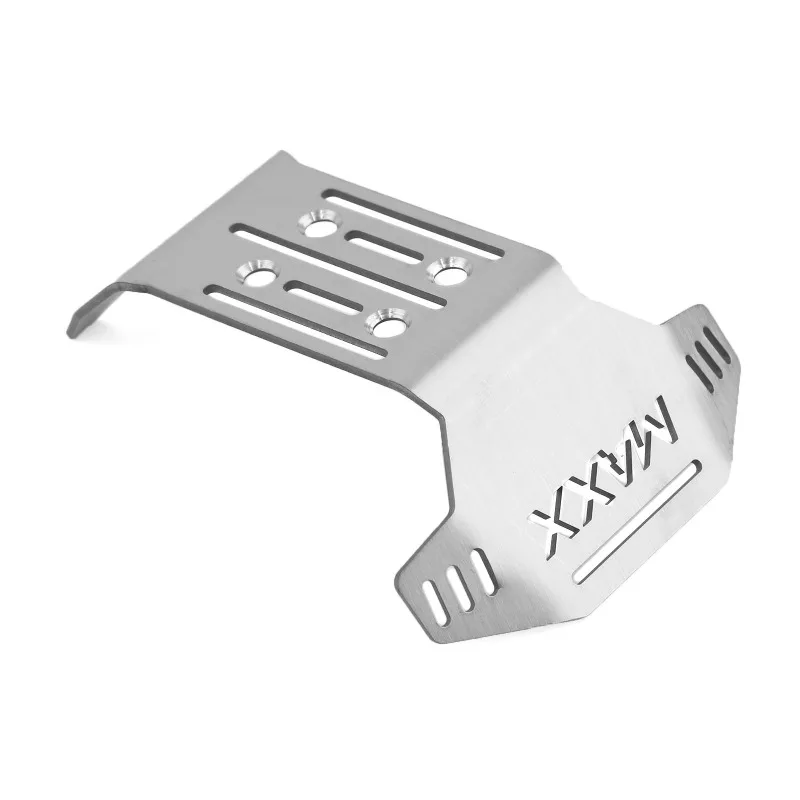 طقم درع هيكل من الفولاذ المقاوم للصدأ مكون من 5 قطع لـ TRAXXAS 1/10 MAXX V2.0 & WIDEMAXX Monster Trucks-واقي لوحة التزلج الأمامية والخلفية #5