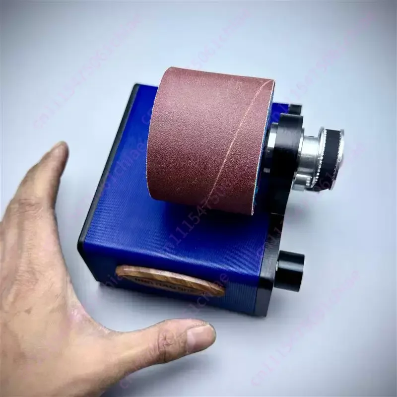 Adjustable  Grinder with Wooden Wheel + Cloth Wheel + Sanding Wheel Desktop Electric Leather Polishing Machine Set Speed