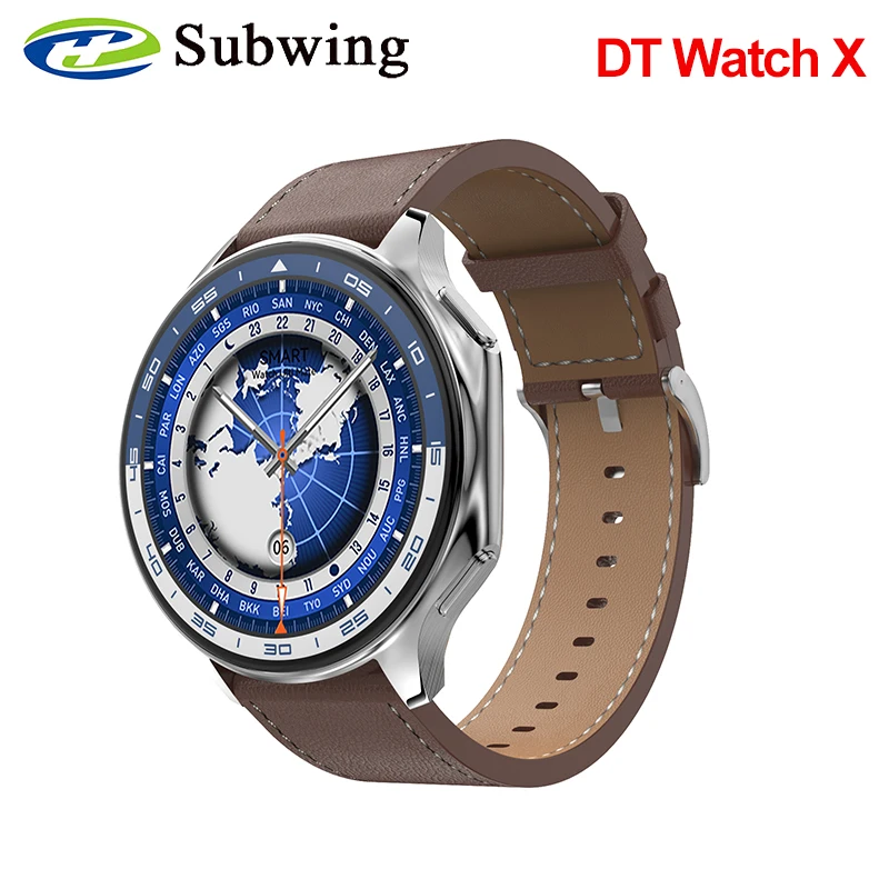 

DT Watch X Smart Watch AMOLED USB Disk 4GB ROM Photo Album Wireless Charging Local Music Men Smartwatch Bluetooth Call