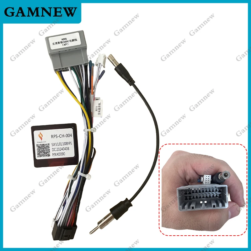 Car Wiring Harness Power Cable Adapter Canbus Box Decoder For Jeep Compass Patriot Wrangler 300C RP5-CH-004 CH-SS-04