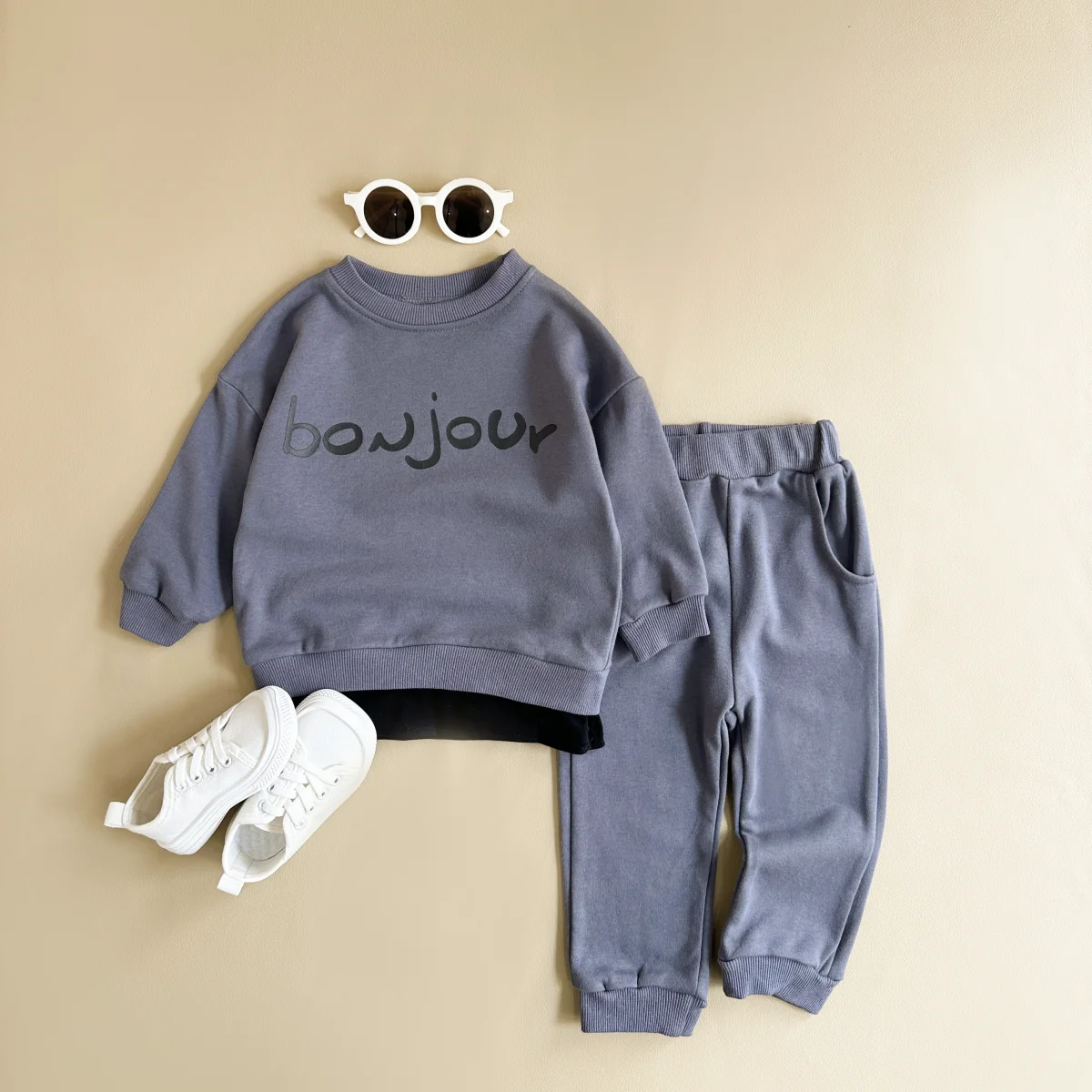 Newborn Infant Baby Boy Girl Clothes Sets Letter Printing Long Sleeve Tops+Pants 2Pcs Casual Outfits Tracksuit Clothing