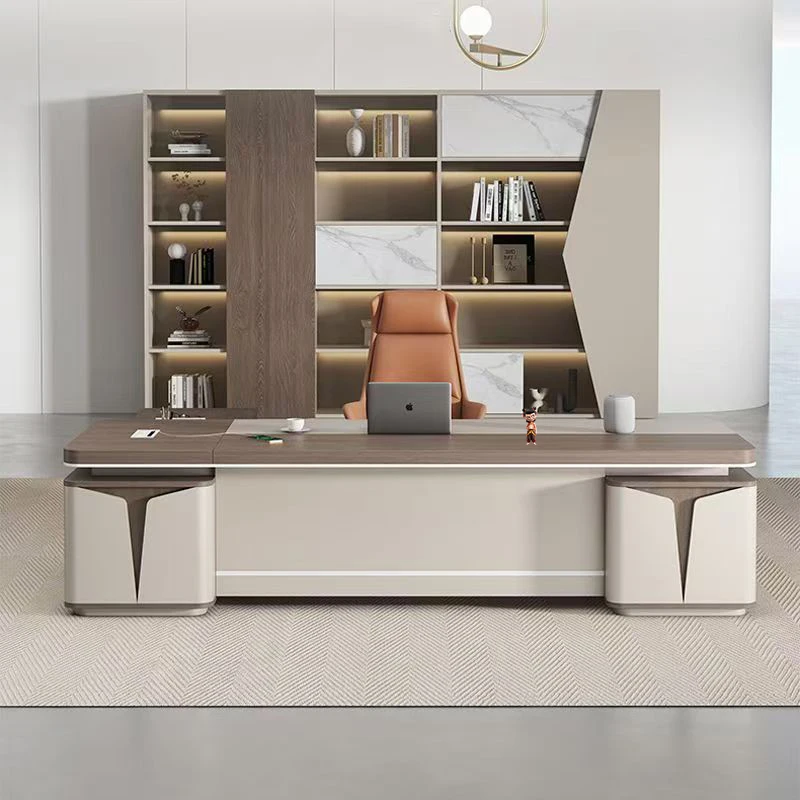 

Современный минимализм Компьютерный стол босс элитный дизайн элегантный роскошный офисный стол интерьер escritorios de habitación мебель