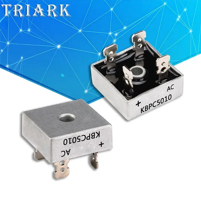 2PCS/Lot  KBPC1010 KBPC1510 KBPC2510 KBPC3510 KBPC5010 bridge rectifiers diodes 10A 15A 25A 35A 50A 1000V power rectifier diode
