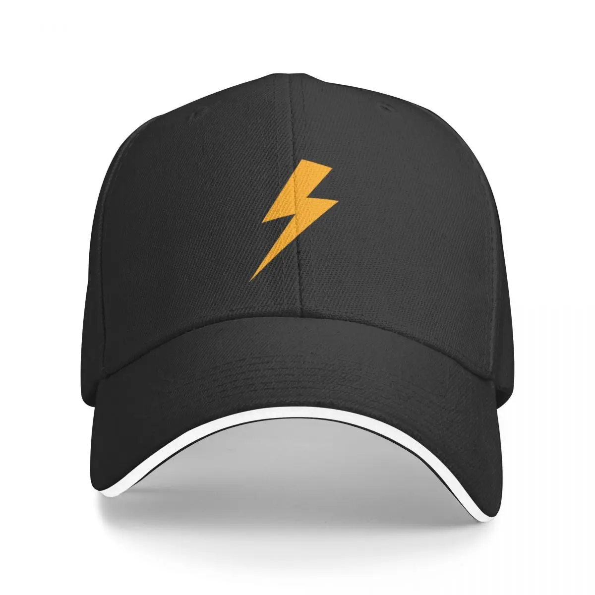 

Orange Lightning Bolt Baseball Cap Trucker Hat Golf Hat Man derby hat Girl'S Hats Men's