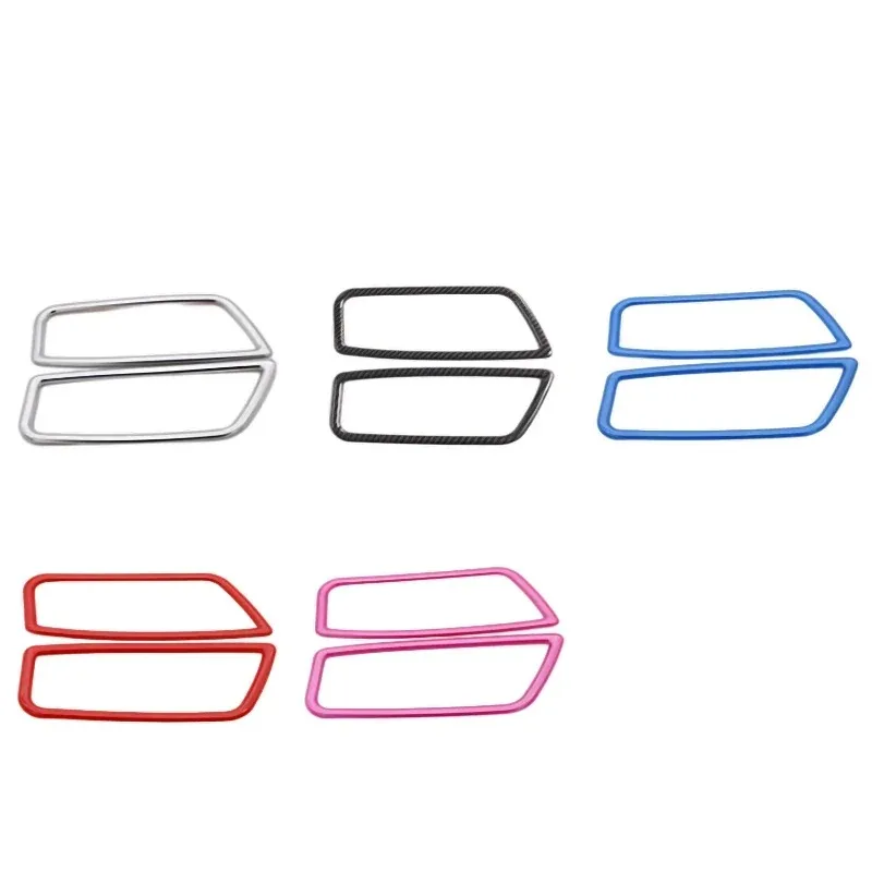 For BMW 5 Series G30 2018-2023 ABS Carbon Fiber Car Seat Decoration Frame Cover Trim Interior Car Accessories