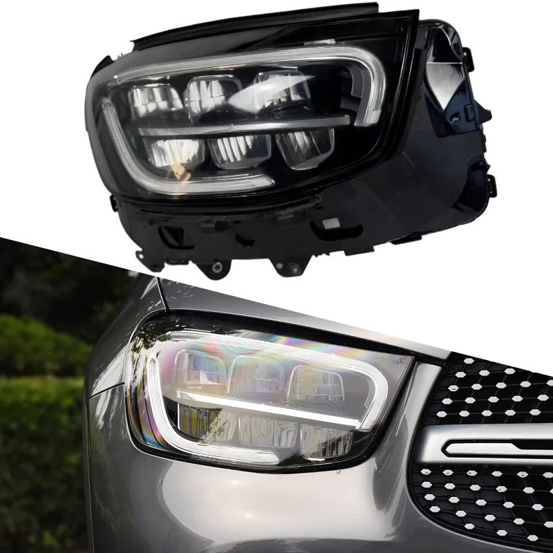

For Mercedes-Benz GLC X253 Headlight 2020-2022 W253 Headlights GLC200 GLC260 Full LED Headlight Assembly A2539066901 A2539067001