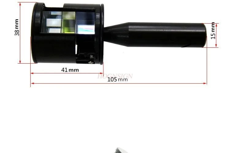 1set Variable directional prism handheld prism suspension mirror optical right angle mirror with two built-in prisms