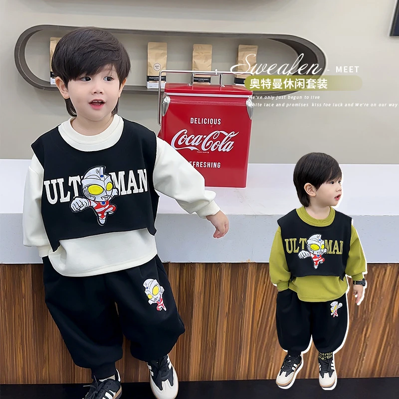 

Three Piece Boy Spring Autumn 2024 New Handsome Leisure Tide Simple Comfortable Active