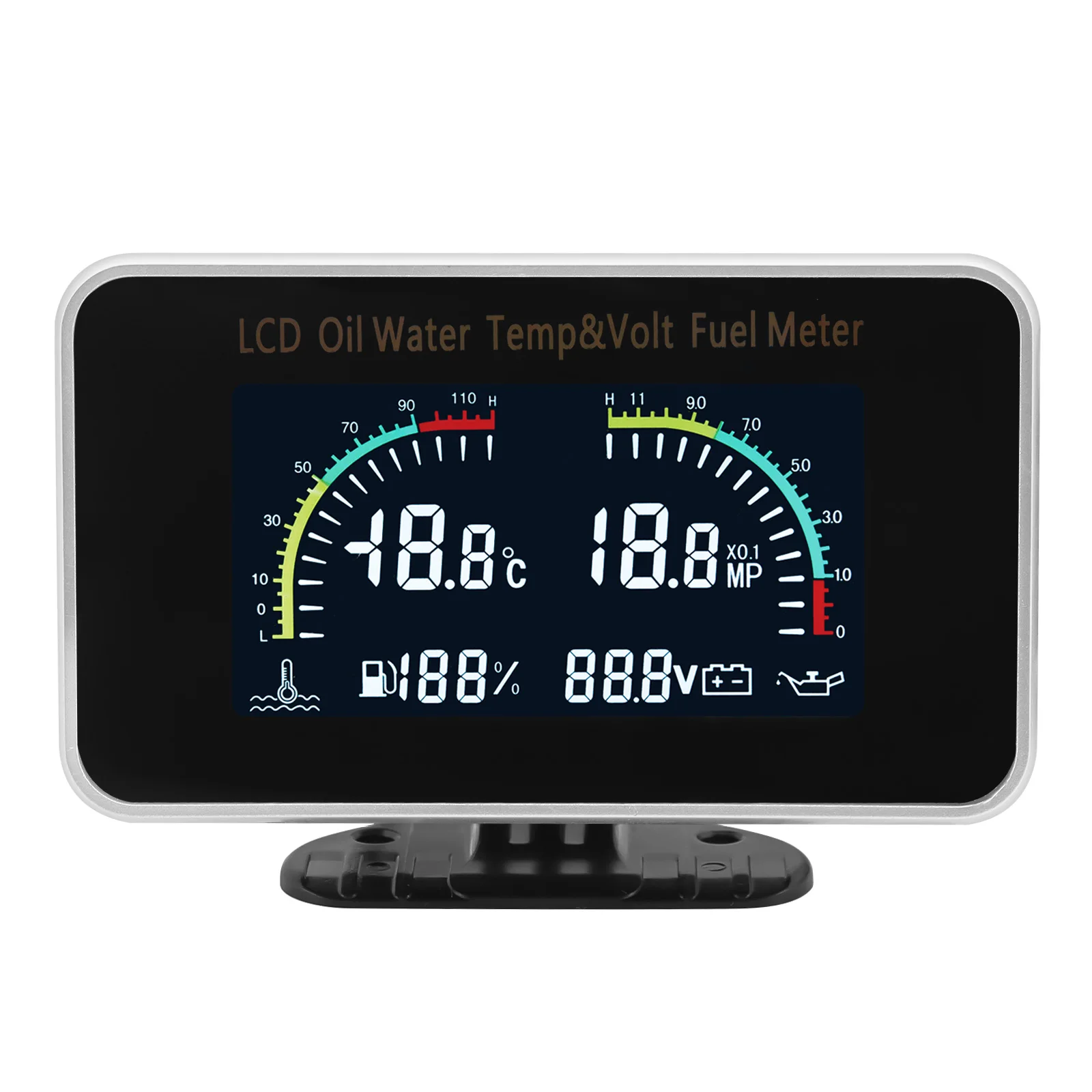 2-in-1-Auto-LCD-Anzeige, 3-in-1-Voltmeter, 4-in-1-LCD-Digital-Öldruckanzeige, Kraftstoffstand- und Temperaturanzeige, 1/8 NPT-Drucksensor – Detail 40
