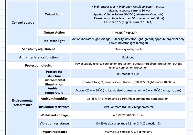 FJNS10-30NF-C Erkennungsabstand 300 mm Photoelektrischer Infrarotsensor Schalter Entfernungsmessung Lasersensoren – Detail 12