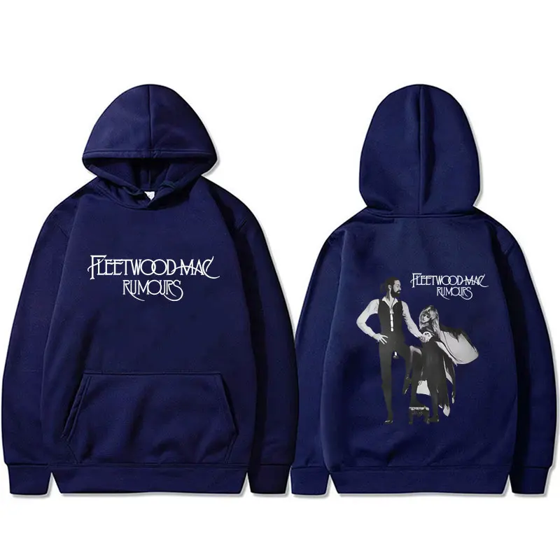 Customization Rock Band Fleetwood Mac Rumours Album Graphic Hoodie Stevie Nicks Hooded Tracksuit Men Casual Fleece Cotton Oversi