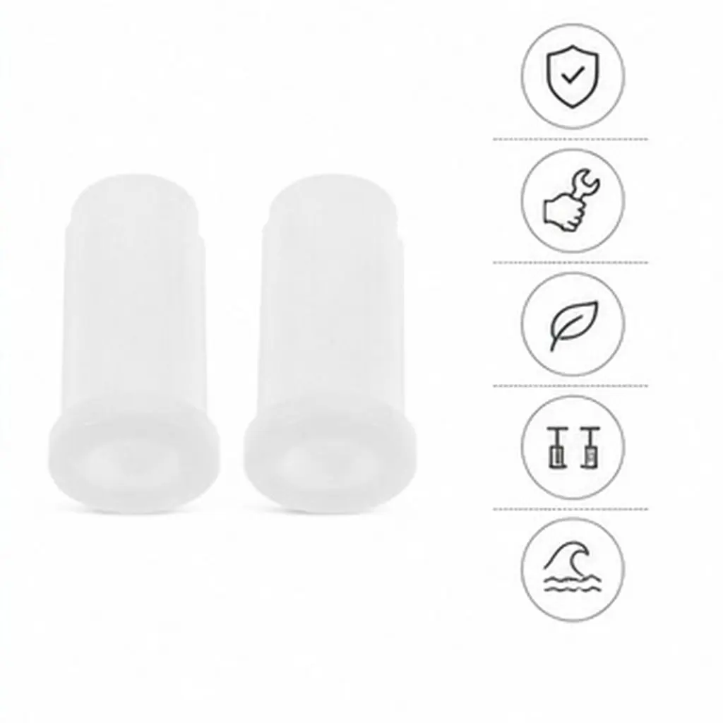 2Pcs Marine Seat Rod Adapter Bushing Lightweight Plastic Boat Seat Pedestal Insert Reinforcement for Marine Seating 2.56x1.38