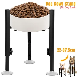 Pet Dog Bowl Stand Metal Dog Food Bowl Stand Width and Height Adjustable Elevated Dog Water Bowl Holder Pet Supplies Accessories
