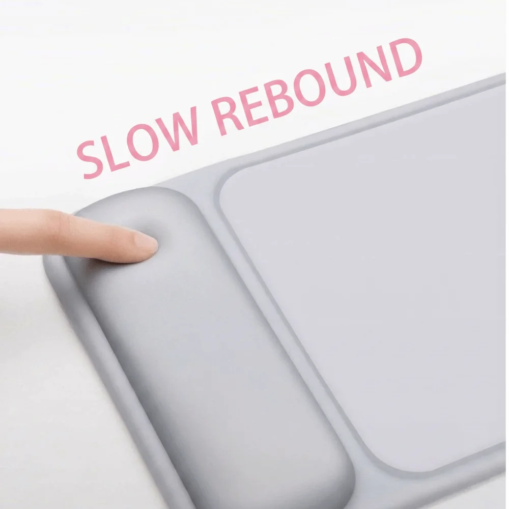 Ergonomic Wrist Rest Mouse Pad Non-Slip Base Washable Keyboard Wrist Support Pad Soft Palm Rest Durable Mouse Mat Office Use