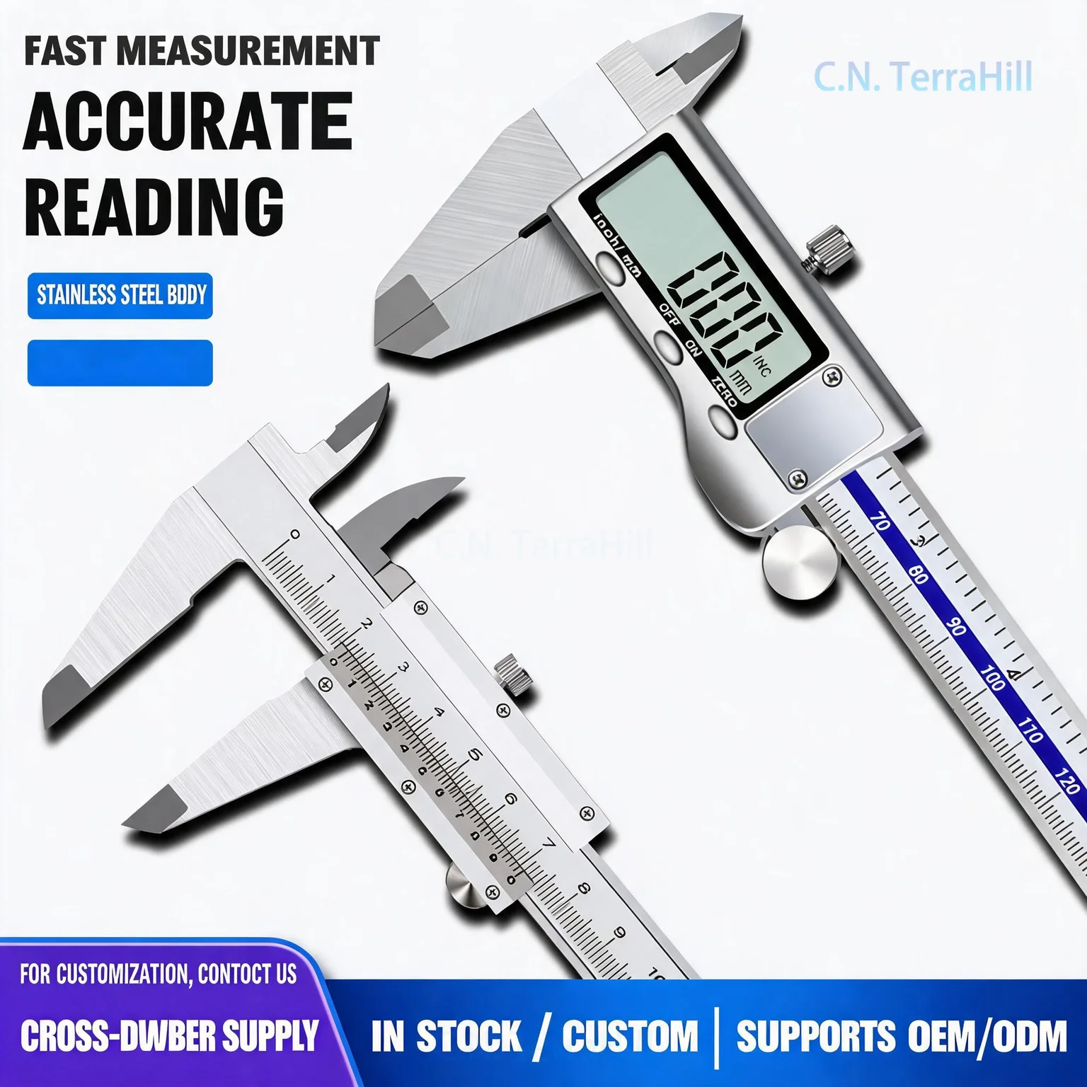 Vernier Caliper Digital Electronic High Precision Jewelry Jade Bracelet Size Measuring Tool for Jewelry Appraisal