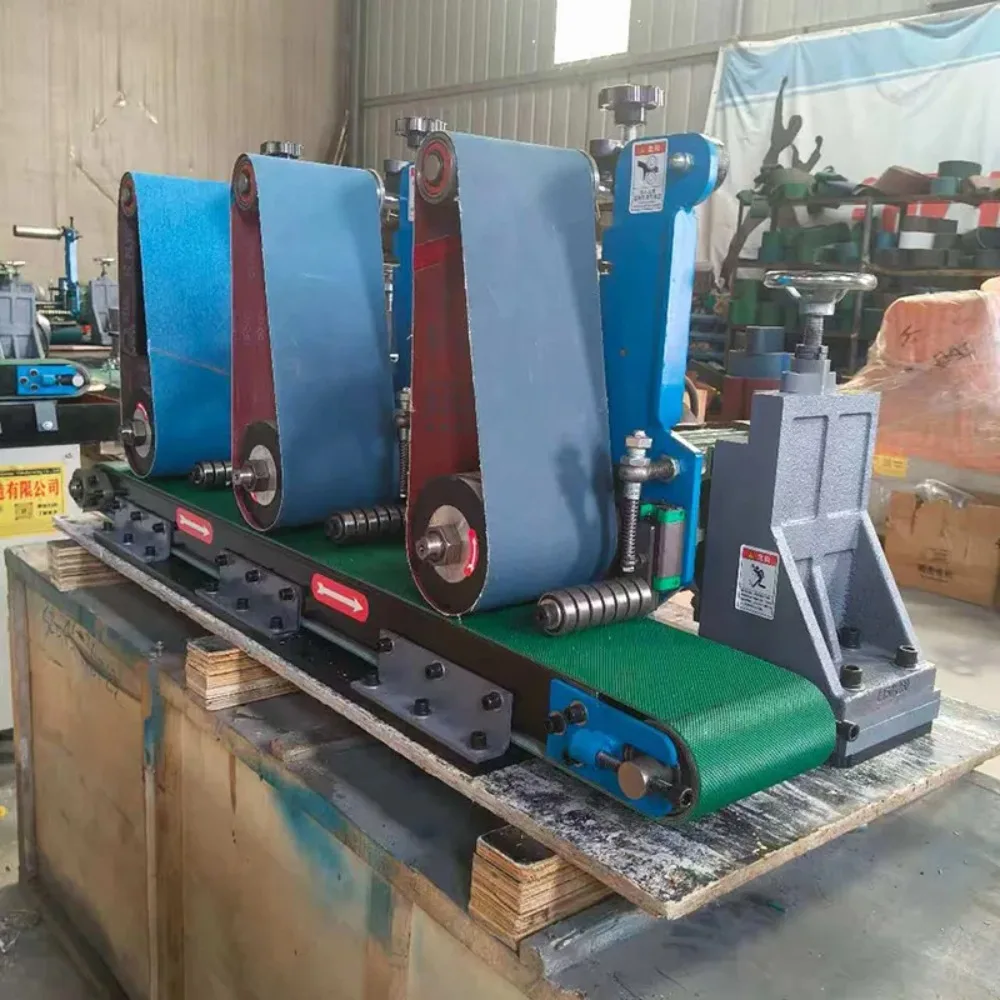 Automatic Flat Surface Polishing Machine for Stainless Steel  Brushing  Deburring  Grinding  Sanding  and Rust Removal