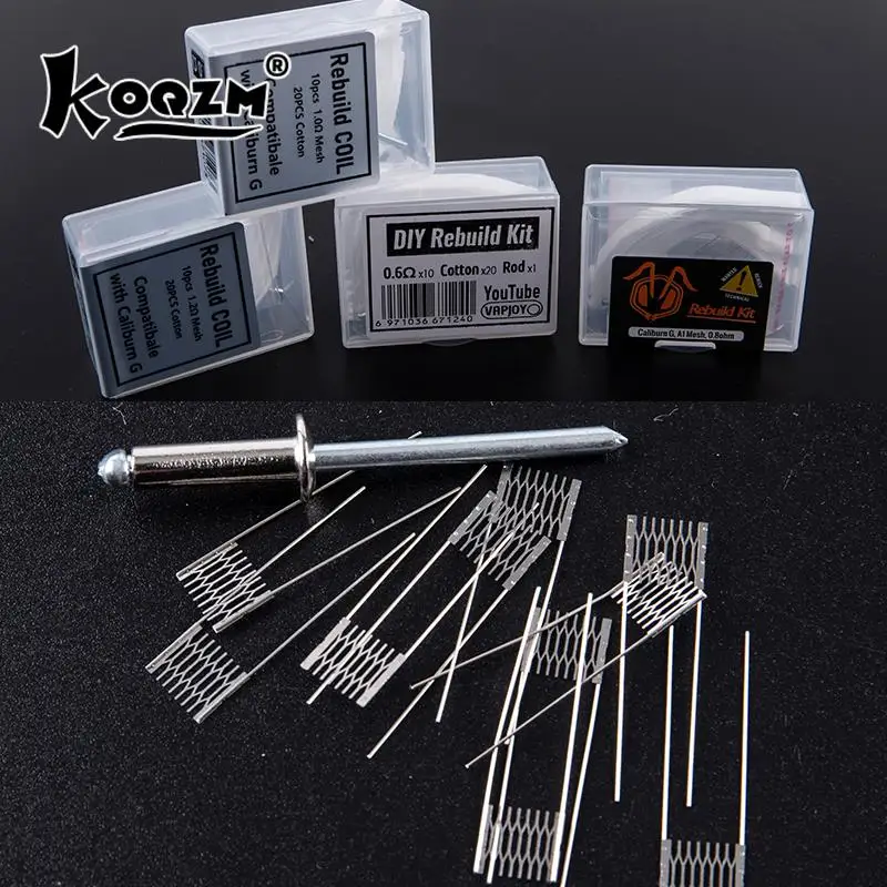 DIY Tool Rebuild Kit Mesh Coil Resistance Wire 0.6-1.2ohm For Nautilus Film AVP