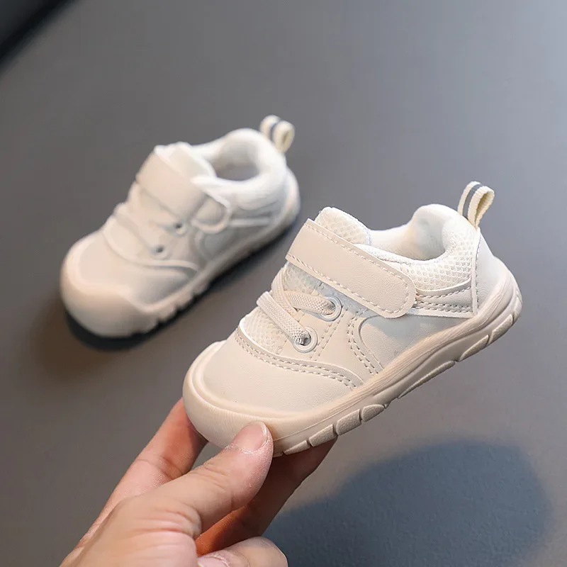 Size 16-20-25 Infant Toddler Boys Sport Shoes for Child Girls Leather Flats Kids Sneakers Fashion Casual Baby Shoes DropShipping