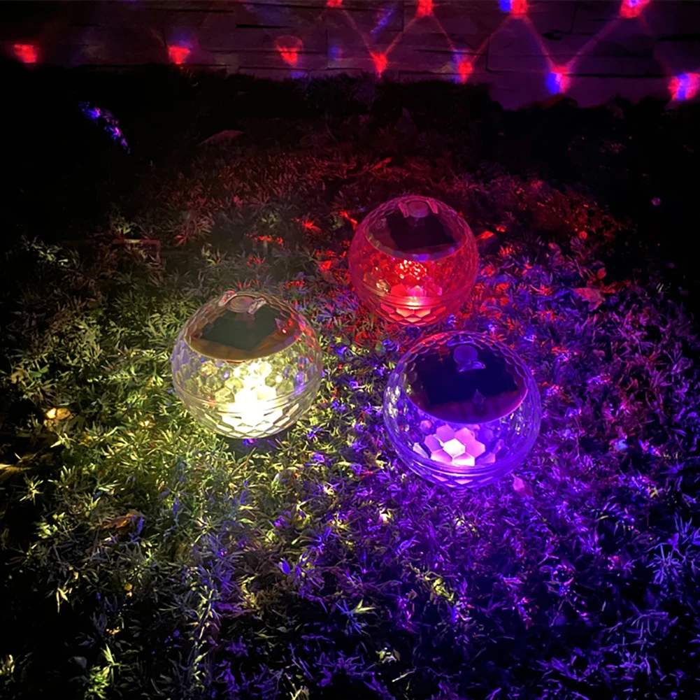 Colorful Solar Water Float Light Waterproof Pond Floating Light Magic Ball Light For Garden Decoration