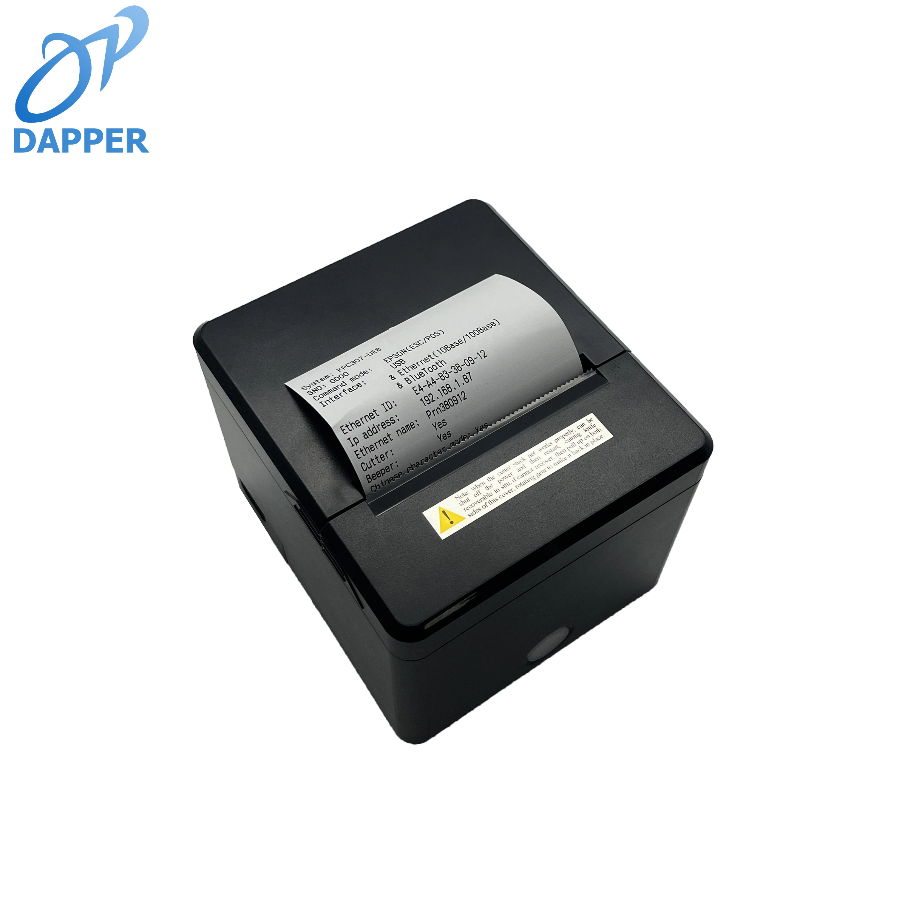 طابعة فواتير مكعبة 80 مم مع درج النقود طابعة إيصالات POS الحرارية سماعة لاسلكية تعمل بالبلوتوث USB Lan آلة طباعة التذاكر