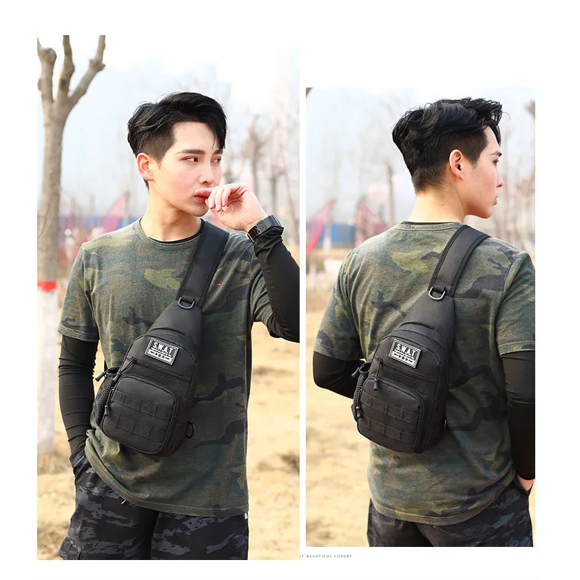 Convenient Mountain Camo Chest Bag Fashion One-shoulder Chest Bag Oxford Cloth Wear-resistant Outdoor Crossbody Chest Bag