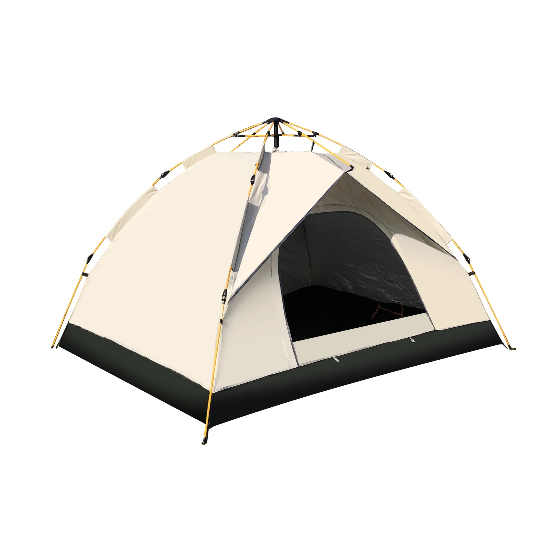 Automatic folding tent outdoor fake double layer sun protection camping equipment Internet celebrity