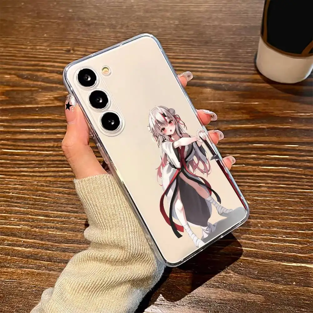 

Nakiri Ayame Cute VTuber Phone Case For SamsungA10 A12 A31 A40 A70 Transparent Cover Case