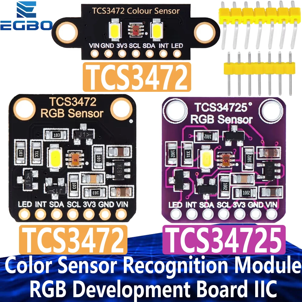 컬러 센서 인식 모듈, RGB 개발 보드 IIC, Arduino STM32 실험실용, TCS34725