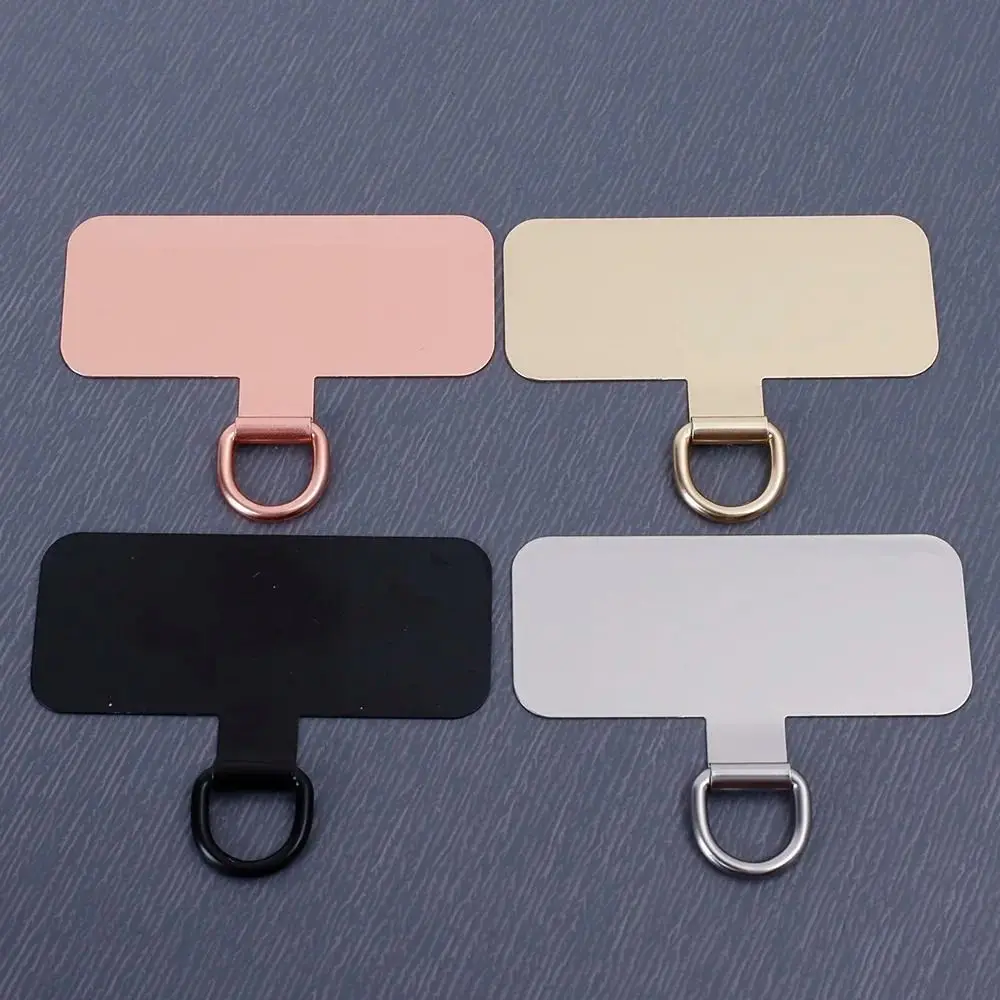Liga de alumínio Metal Phone Case Clip, Universal Pendurar Cabo Tab, Lanyard Junta Patch, Pendurado Pedaço Patch, 0,3mm