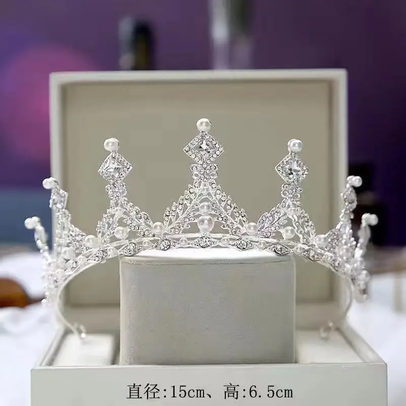 1PC Baby Girls Woman Princess Hairband Kids Party Bridal Crown Headband Crystal Diamond Tiara Hair Hoop Hair bands Accessories