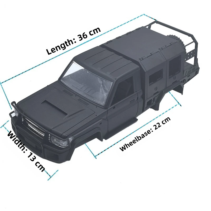 Parti decorative esterne modificate MN82S adatte per accessori per la modifica esterna dell'auto telecomandata 1/12 MN82S LC79