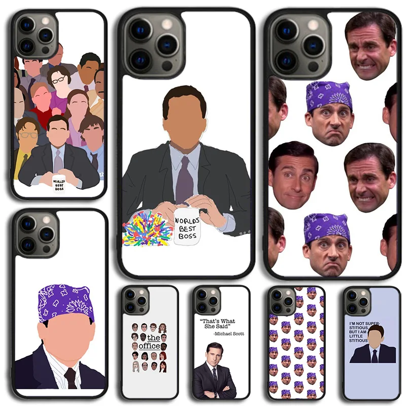 Michael Scott The Office Funny Humor Phone Case For iPhone 15 16 14 XR XS 11 12 13 Mini Pro MAX Plus