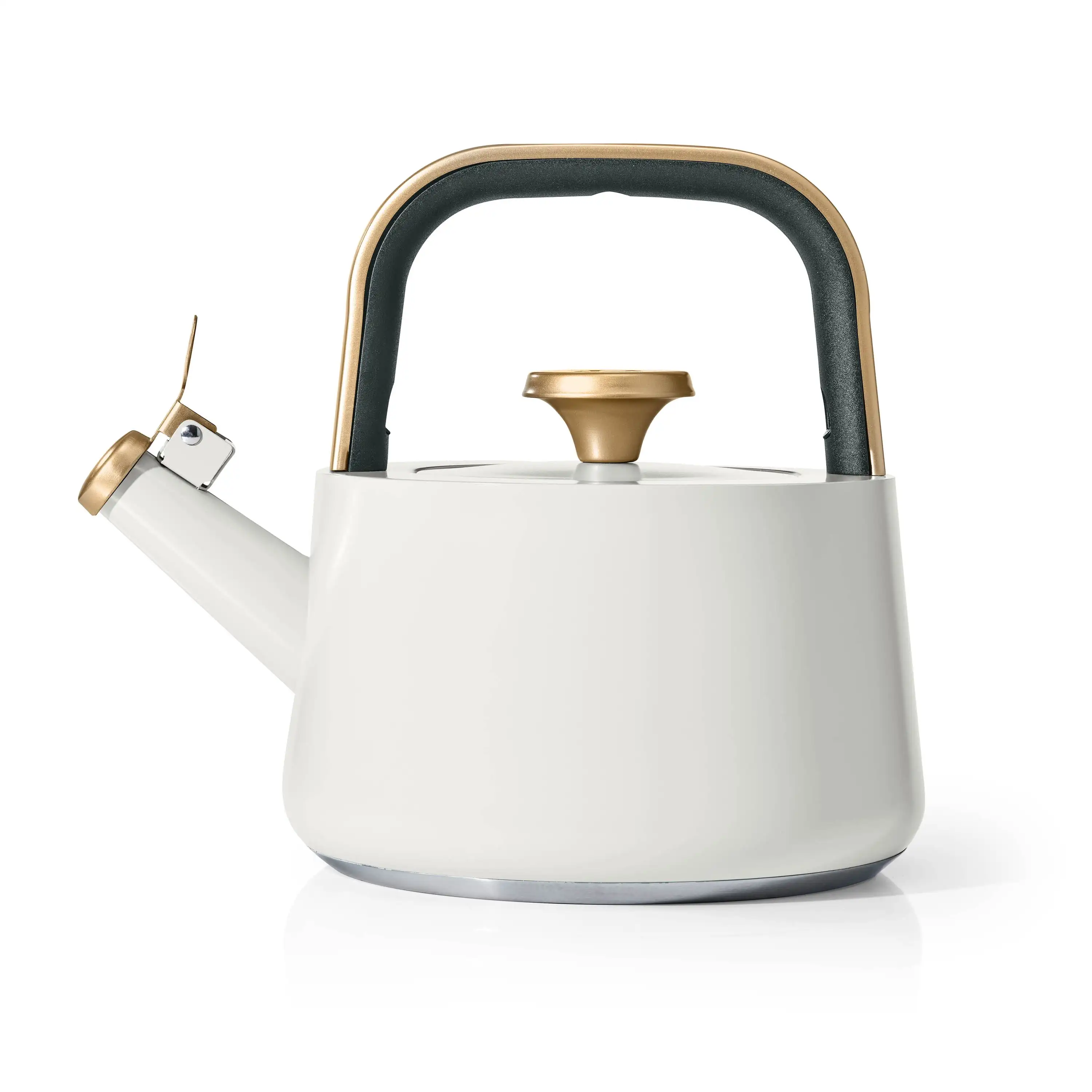 

1.8L Ceramic Non-Stick Stovetop Tea Kettle, White Icing