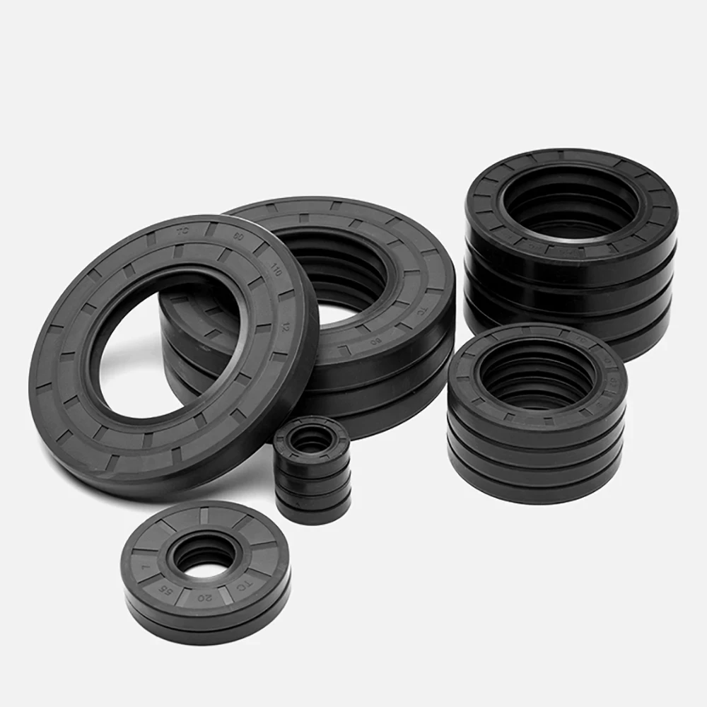 1Pcs ID: 4-10mm OD: 12-34mm Height: 4-10mm TC/FB/TG Skeleton Oil Seal Rings NBR Double Lip Seal for Rotation Shaft