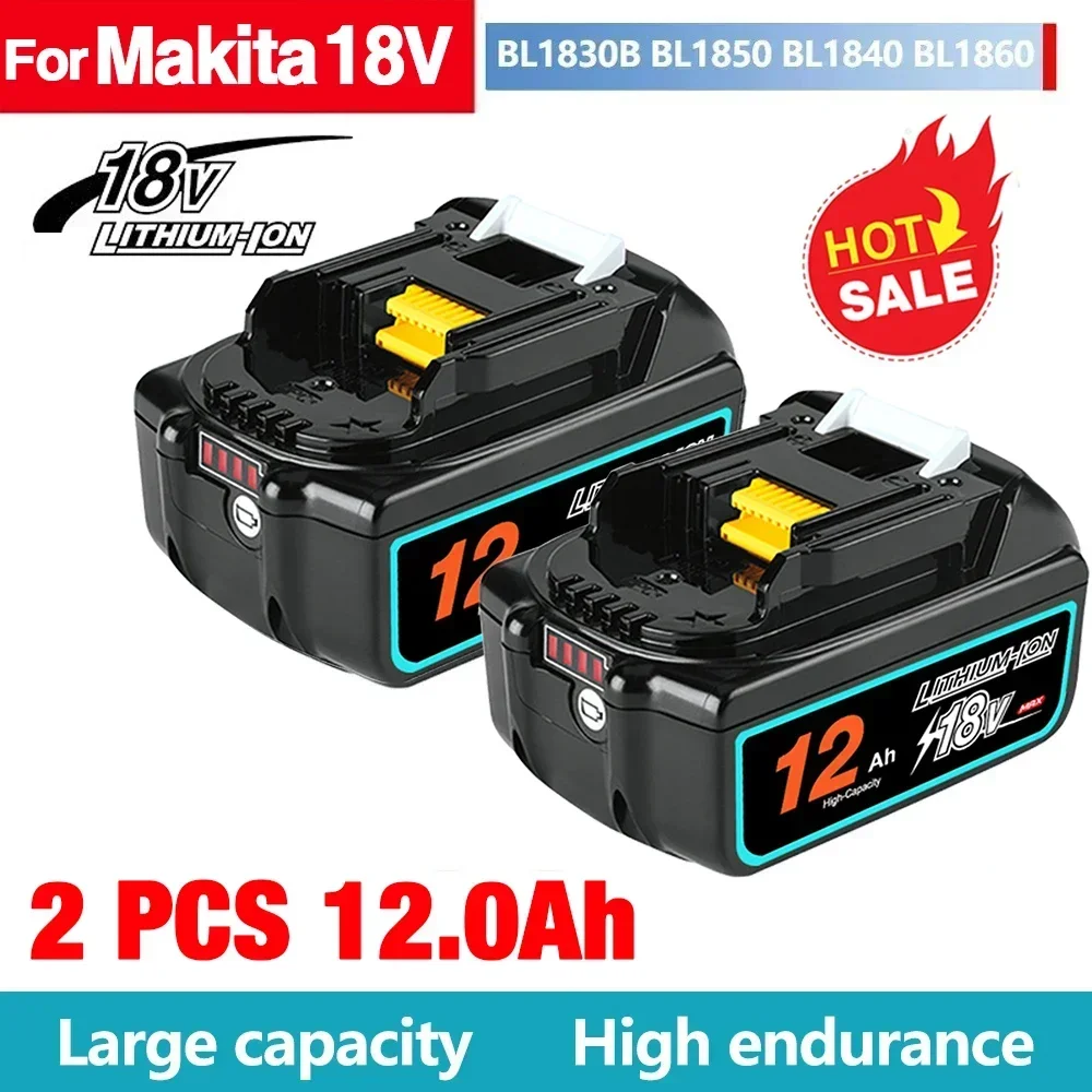 

Genuine Makita 12Ah/8Ah/6Ah for Makita 18V Battery BL1830B BL1850B BL1850 BL1840 BL1860 BL1815 Replacement Lithium Battery