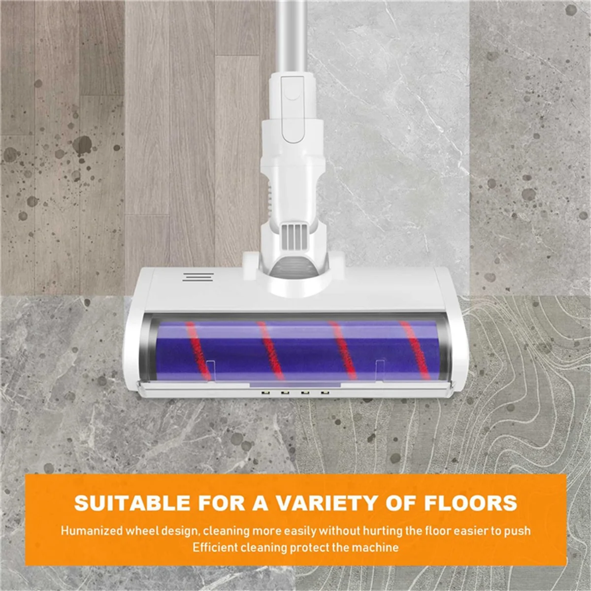 For Dreame V8/V9B/V9P/V11/G9 Xiaomi K10/G10 Xiaomi 1C Electric Floor Brush Head Carpet Brush Vacuum Cleaner Parts