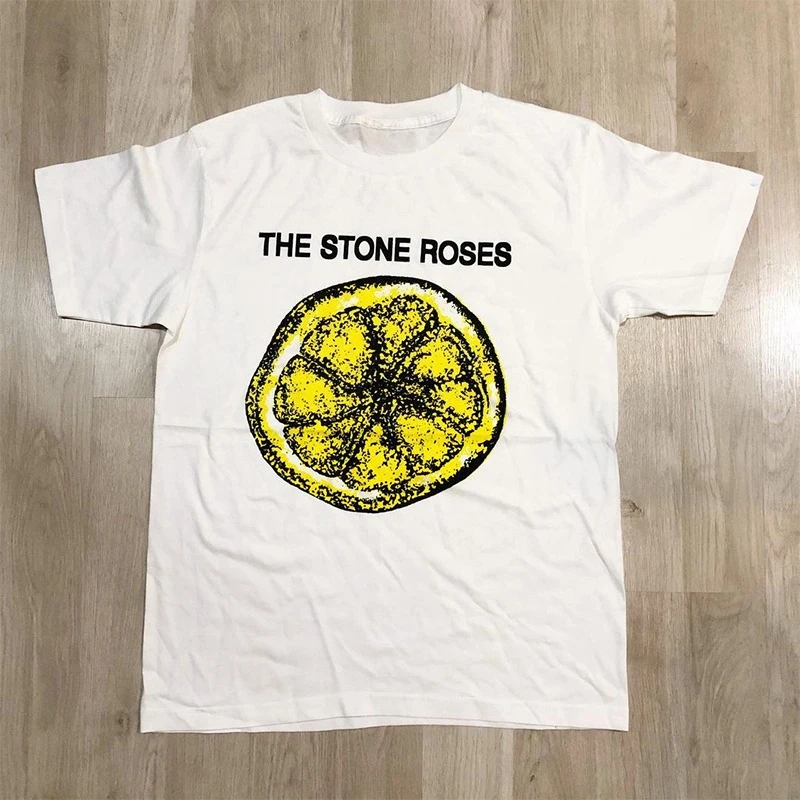 The Stone Roses Rock Band High Street FOG European and American Street Men's and Women's Trend Short Sleeve T-Shirt