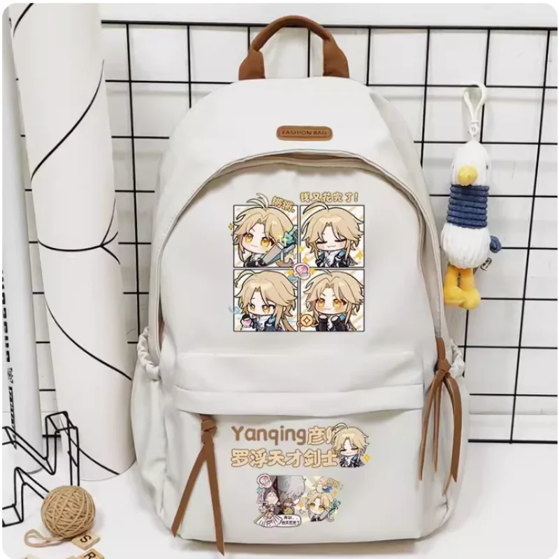 

Anime Honkai: Star Rail Yanqing Cartoon Bag Women Man Fashion Leisure Teenagers Student Backpack Handbag B077