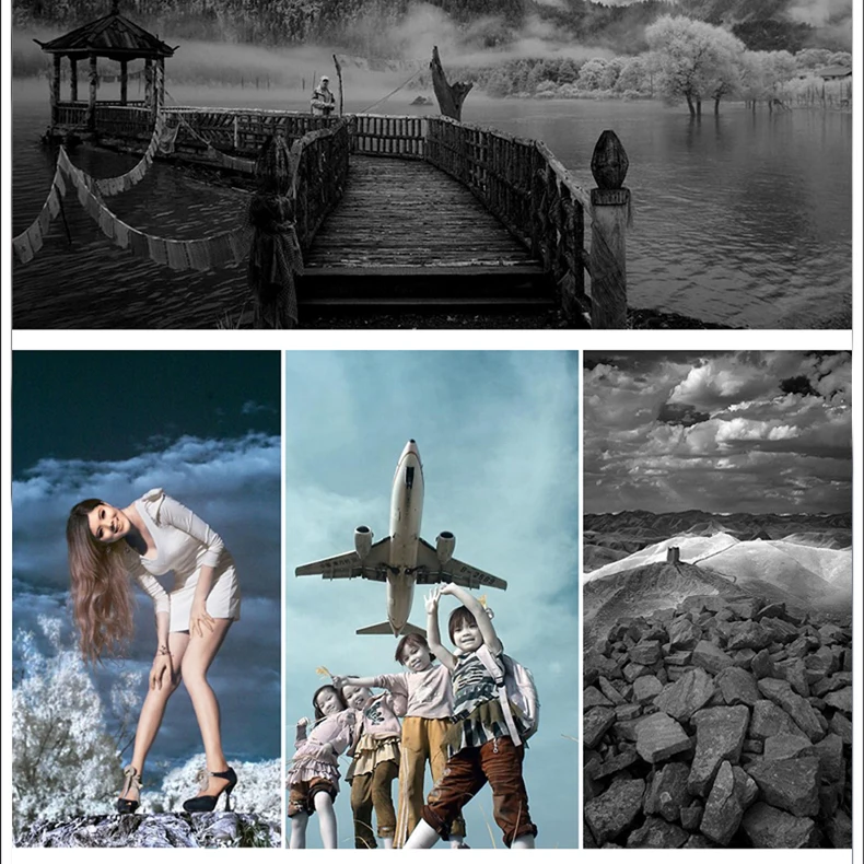 Zomei 77mm 58mm 67mm 72mm Filtr podczerwieni 680NM 720NM 760NM 850NM 950NM X-Ray Filtr podczerwieni do Canon Nikon Sony