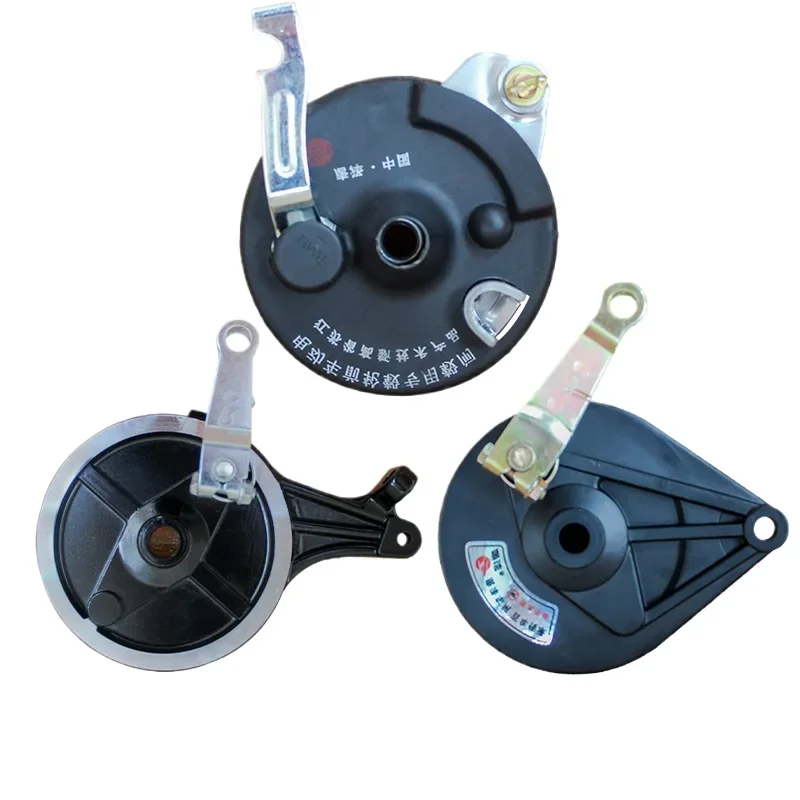 Electric Electric Scooter Drum Brake Assembly New Cable Tray Type Left Rear Wheel Hub Brake Friction Brake Aluminum Drum Cover