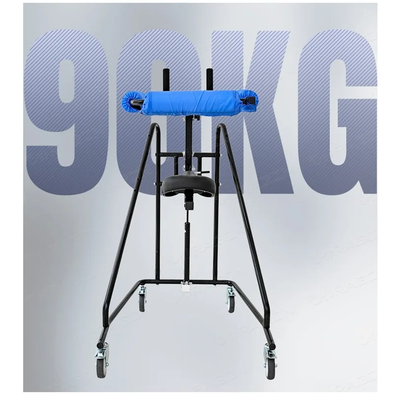 Height-adjustable hemiplegic walker bracket with seat and wheelchair, rehabilitation equipment for adult patients