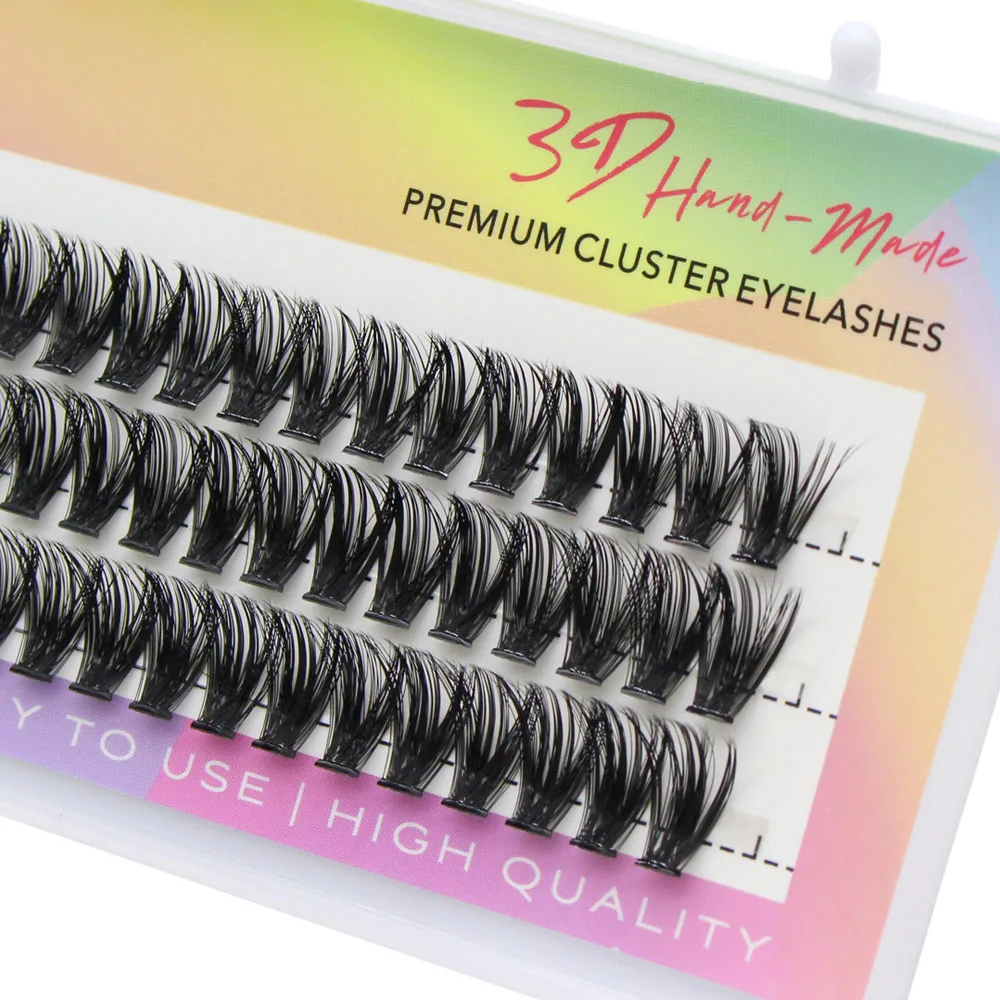 Moonlily Premium Seiden-Wimpernverlängerungen Hochwertige Natürliche Lange 3D-Volumen-Effekt Faux Cluster Einzelne Make-up-Wimpern – Detail 10