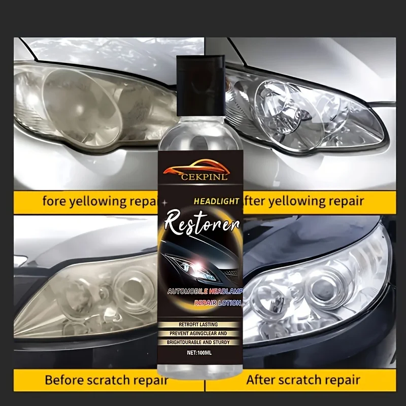 

Набор для восстановления фар на 150 мл — очищает дымка, восстанавливает четкость, предотвращает повреждение ультрафиолетового излучения и окисление, простое нанесение, прочная отделка