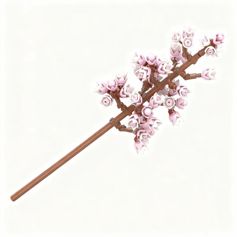 

268pcs MOC Cherry Blossoms Mankai Botanicals Model Building Blocks Construction Toy Christmas Gifts DIY Creative Idea Education
