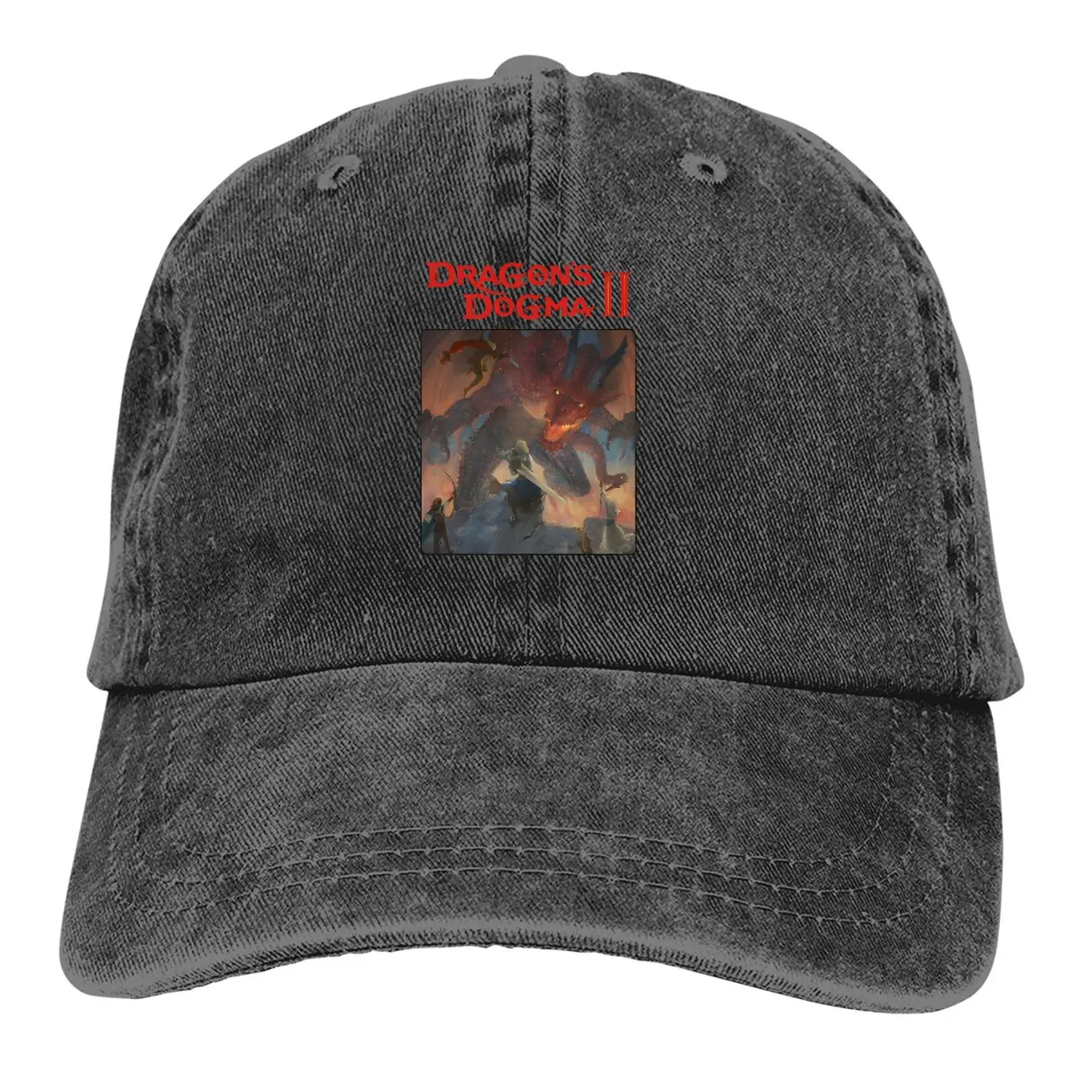 Pure Color Dad Hats Essential Women's Hat Sun Visor Baseball Caps Dragon‘s Dogma Peaked Cap