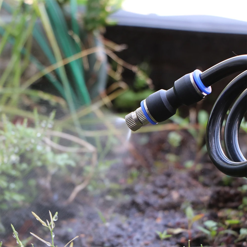 20-5m 9/12mm Nebel kühlsystem 0,6mm 360 ° Frei biege düse Fein zerstäubers prüh gerät für die Garten bewässerung Befeuchtung bewässerung