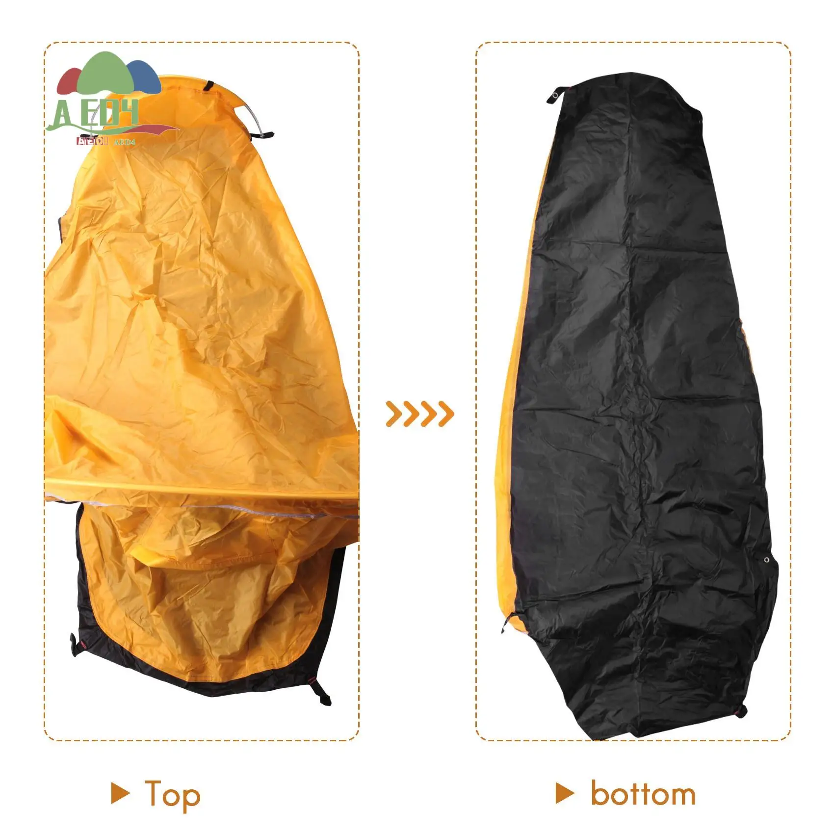 

AED4-Ultralight Bivvy Tent Single Person Backpacking Bivy Tent Waterproof Bivvy Sack For Outdoor Camping Survival Travel